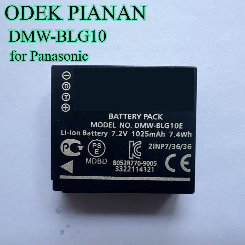 1025mAh DMW-BLG10 Replacement Battery for Panasonic GX9/DMC-GF6 Digital Camera Fully Decoded Li-ion Power Compatible with BLG10