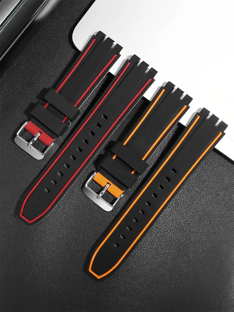 Waterproof Silicone Watch Strap Substitute YGS749G Series Universal Rubber Watch Chain Accessories