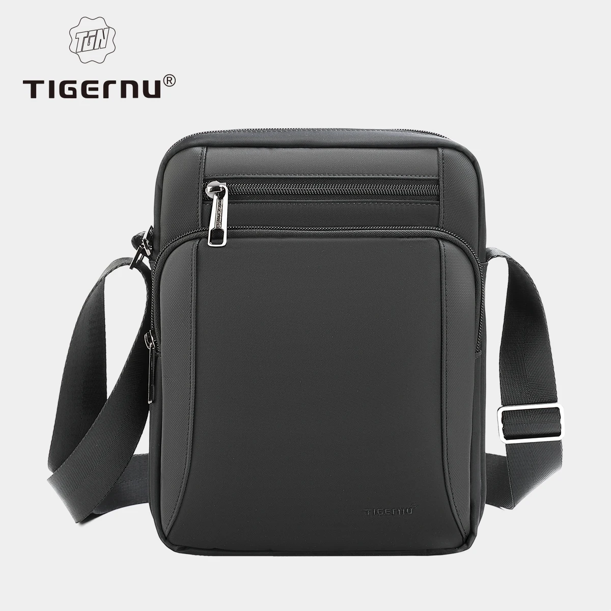 Tigernu Vintage Waterproof Shoulder Bag Men Fashion Crossbody Bags Shockproof Fit 9.7