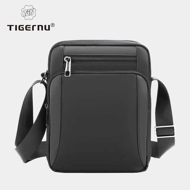 Tigernu Vintage wodoodporna torba na ramię męska moda Crossbody torby wstrząsoodporna Fit 9.7 "iPad męska torba piterek torba męska dla mężczyzn