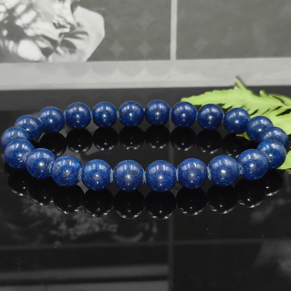 Natural Stone Beaded Bracelet With Mineral Stone Reiki Quartzs Bangles Tiger Eye Lapis Lazuli Amethysts Elastic Bracelet