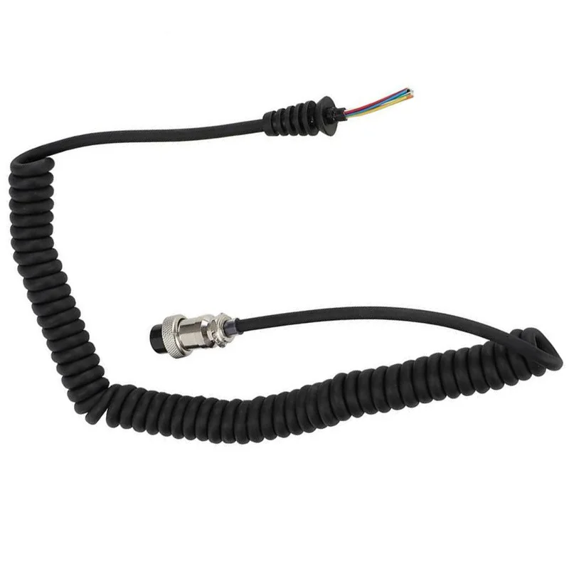 Environmentally Friendly and Long Lasting 8 Pin Speaker Microphone Cable Replacement Cord For For KenwoodICOM Radio