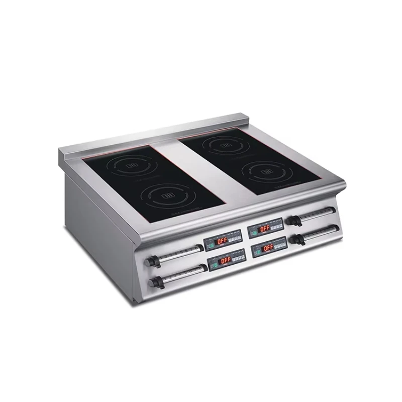 Commercial Tabletop 4 Burner Induction Cooker Range High-Efficiency Electric Stove for Fast Restaurant & Catering Services