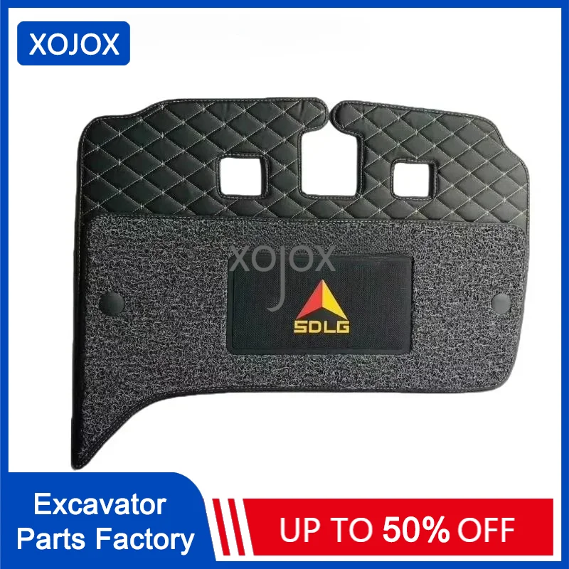 XOJOX For Shandong Lingong Foot Mat 60 55 80 135 210 225 Cab Carpet Floor Adhesive Excavator Accessories