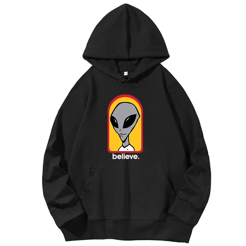 Alien Workshop Believe Speed Way Unisex graphic Hooded sweatshirts essentials Spring Autumn cotton hoodie Men\'s sportswear