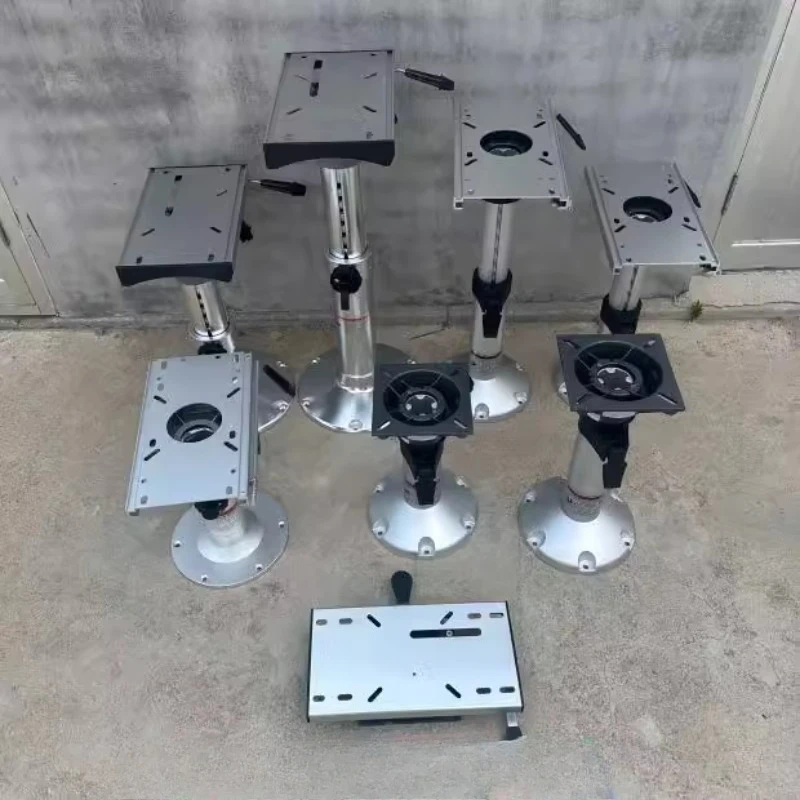 

Rubber boat yacht fiberglass aluminum alloy marine yacht seat chassis manual adjustable base anti-corrosion