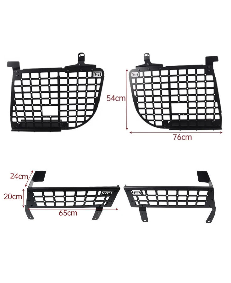 For Mercedes Benz G-Class G500 G55 2004-2017 Modular Storage Panel Shelf Modification Rear Trunk Debris Rack Molle Panel