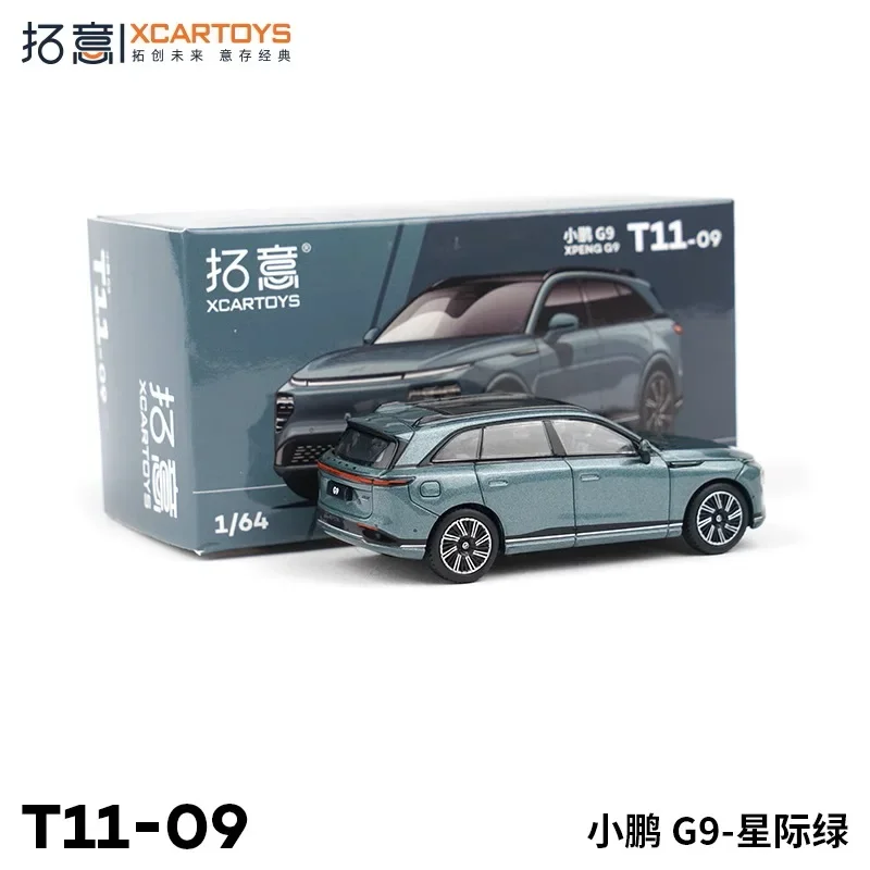 XCartoys 1:64 XPeng G9 Interstellar Green Diecast Model Car