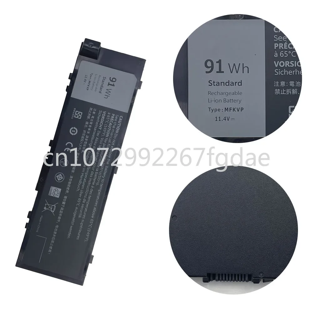 Suitable for Dell Precision Laptop Battery 15 7510 7520 17 7710 7720 M7510 M7710 Series 451-BBSF 451-BBSB TWCPG 11.4V 91Wh