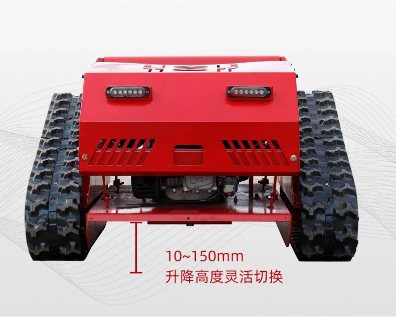 Garden Grass Cutter Gasoline Remote Control Lawn Mower with Snow Shovel for Snow Pusher