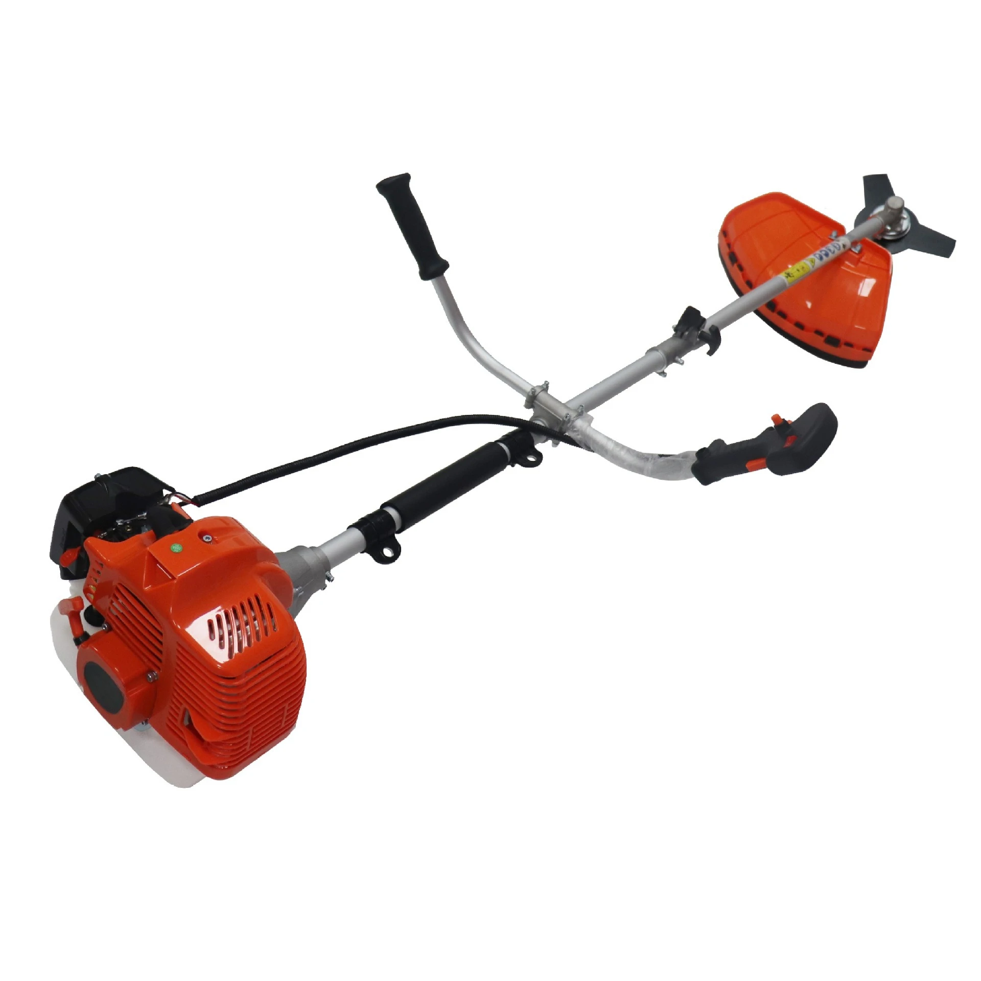 High Power 1.47kW 2-Stroke Brush Cutter, Multifunctional Side Mount Grass Trimmer for Garden Weeding