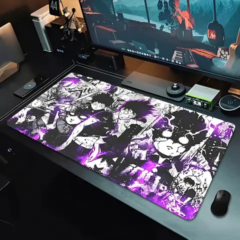 Mouse Pad Mob Psycho 100 Anime Desk Mat 90x40cm E-sports Players Mousepad Gamer Rubber Keyboard Pad Office Computer Mouse Mat