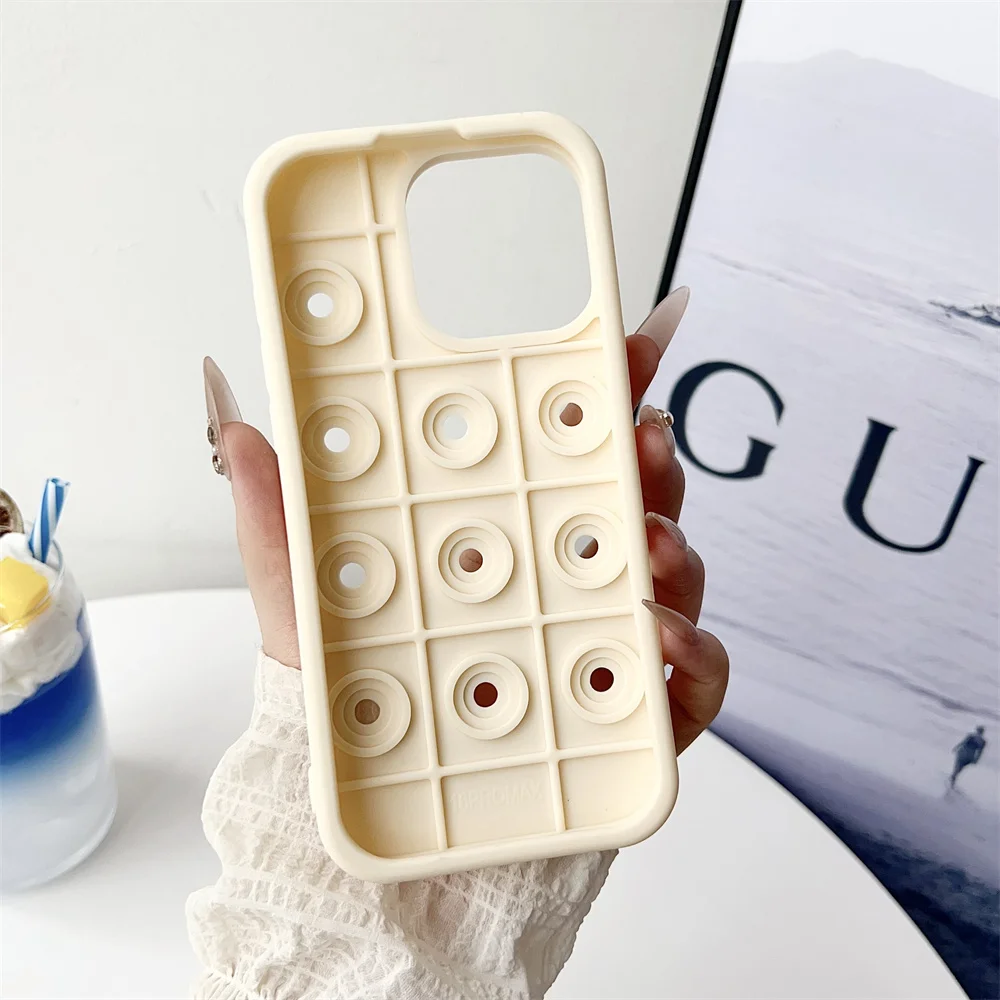 Ins DIY Soft Silicone For Crocs Charms Phone Case For iPhone 17 16