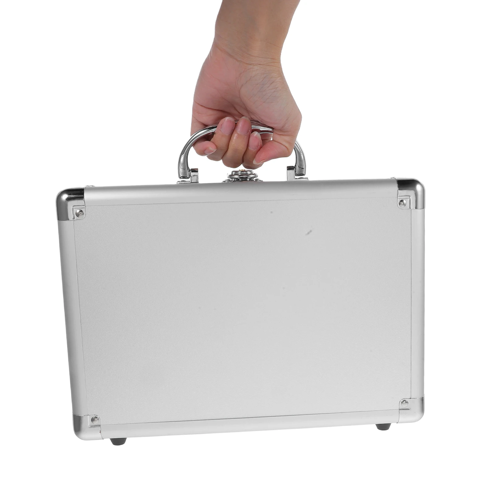 

Durable Metal Briefcase for Men Reinforced Exterior Easy Carry Handle Safeguarding Valuables Versatile Storage