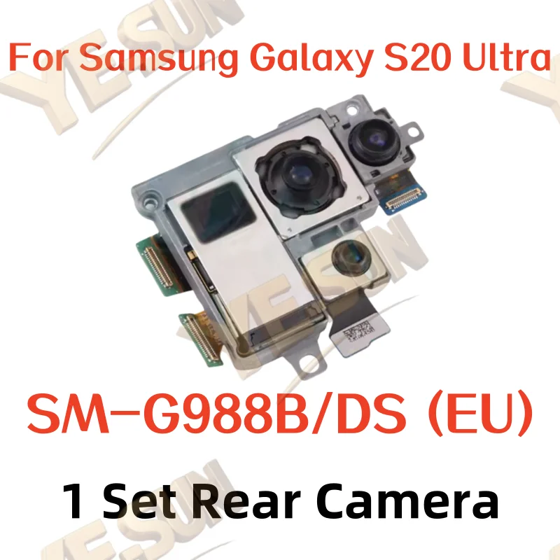 Camera Set For Samsung Galaxy S20 Ultra SM-G988B/DS SM-G988U Front Camera +Telephoto + Wide + Main Camera Repair Replace Parts
