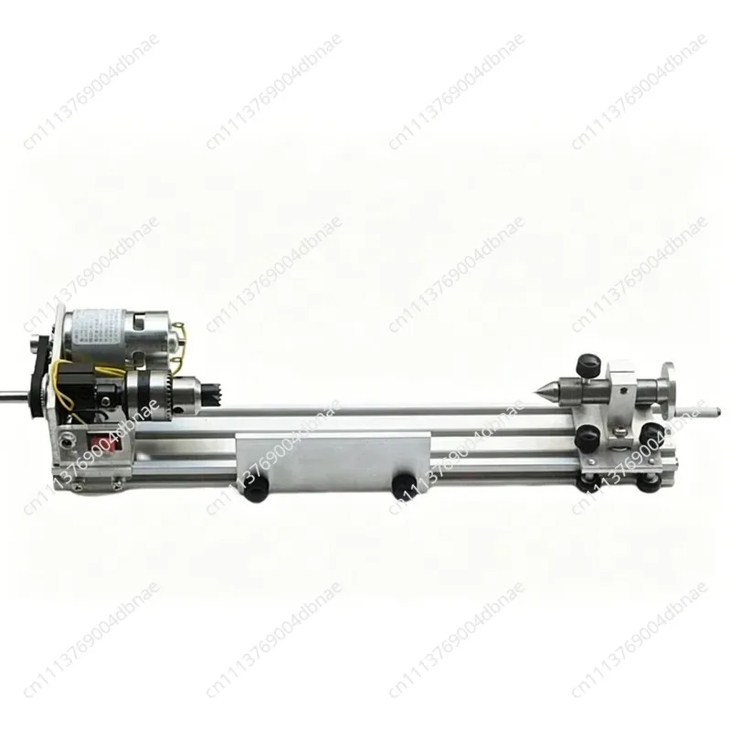 Lathe Polishing Machine Mini Metal Woodworking Lathe Stepless Speed Regulation High Precision Mini Lathe Beads Machine 220V 80W