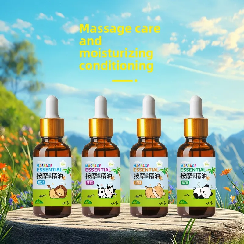 

Детское массажное масло для комфорта живота, смесь растительной основе для нежного пищеварительного облегчения, естественная формула 30 мл