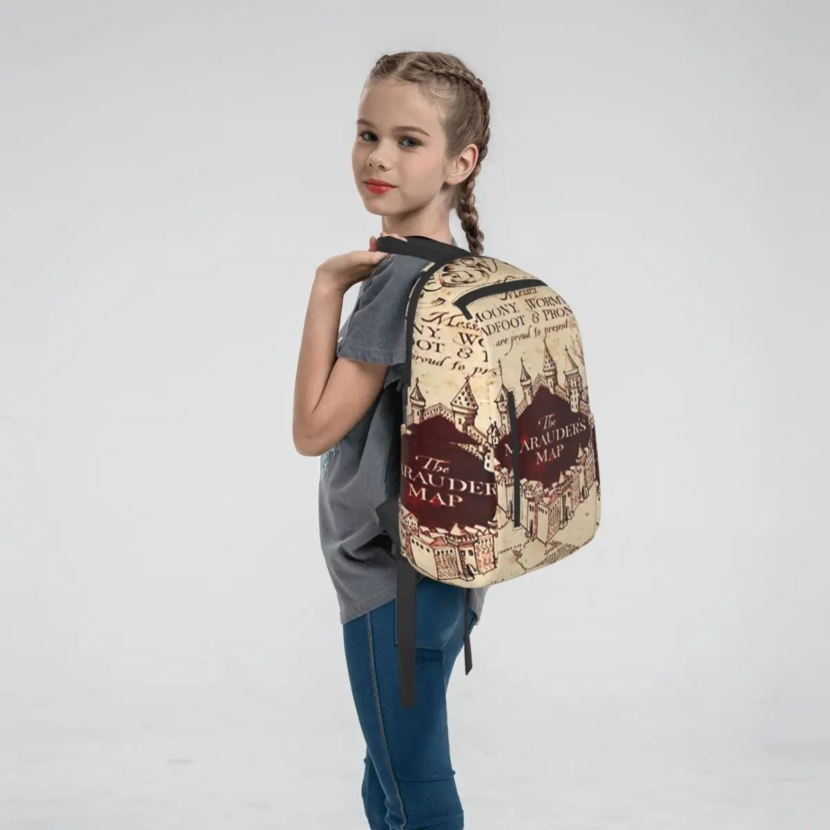 Marauders Magic Map  Backpack Daypack Boys Girls BookBag School Bag Shoulder Bags for Men Women