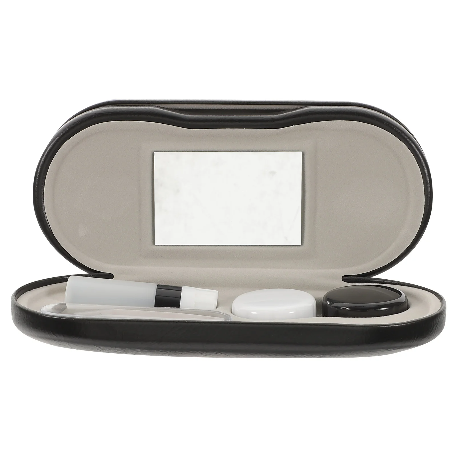 

1Set Glasses Box Double Layer Portable Hard Shell PU Travel Organizer Eyeglasses Case Sunglasses Storage