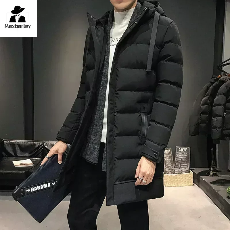 COMXZ أسفل السترات Chaquetas مقنعين عادية كبيرة الحجم الشتاء الثلوج تزلج الخبز سترة 2025 عالية الجودة الذكور الدافئة الشارع الشهير معاطف