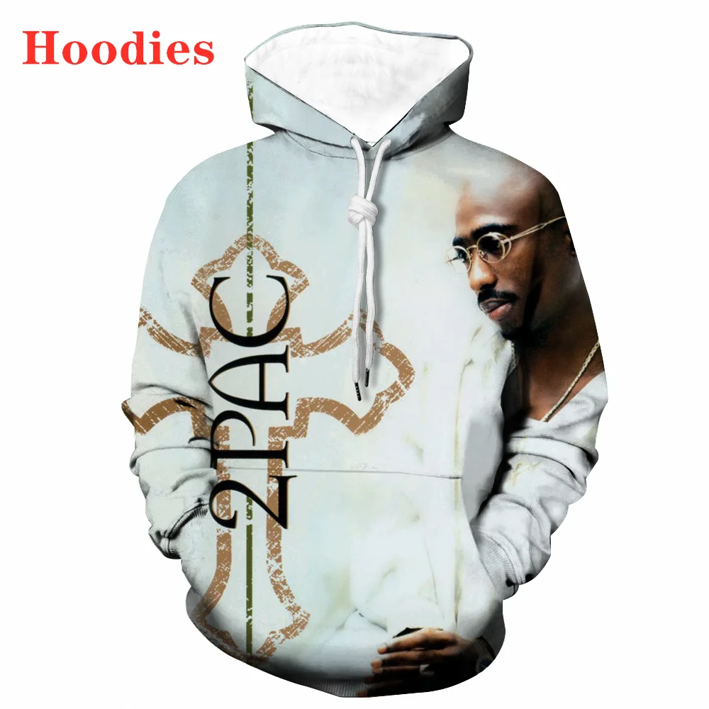 New 3D Print Causal Clothing  Legend Rapper Tupac 2Pac Fashion Men Women  Hoodies Plus Size S-7XL Harajuku  Man Hoodies