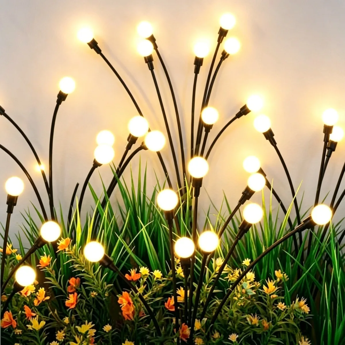 

Solar Swaying Firefly Stake Lights IP65 Waterproof Warm LED Outdoor Garden Yard Pathway Landscape Decor Lamp