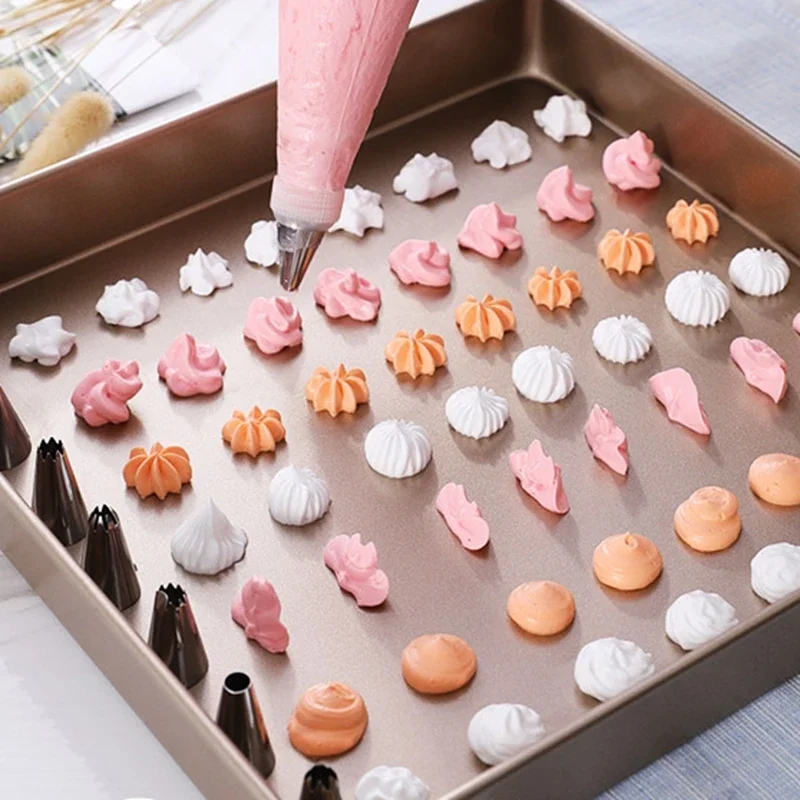 100PCs/set  Disposable Pastry Bags Cake Decoration Kitchen Icing Food Preparation Bags Cup Cake Piping Tools for Baking