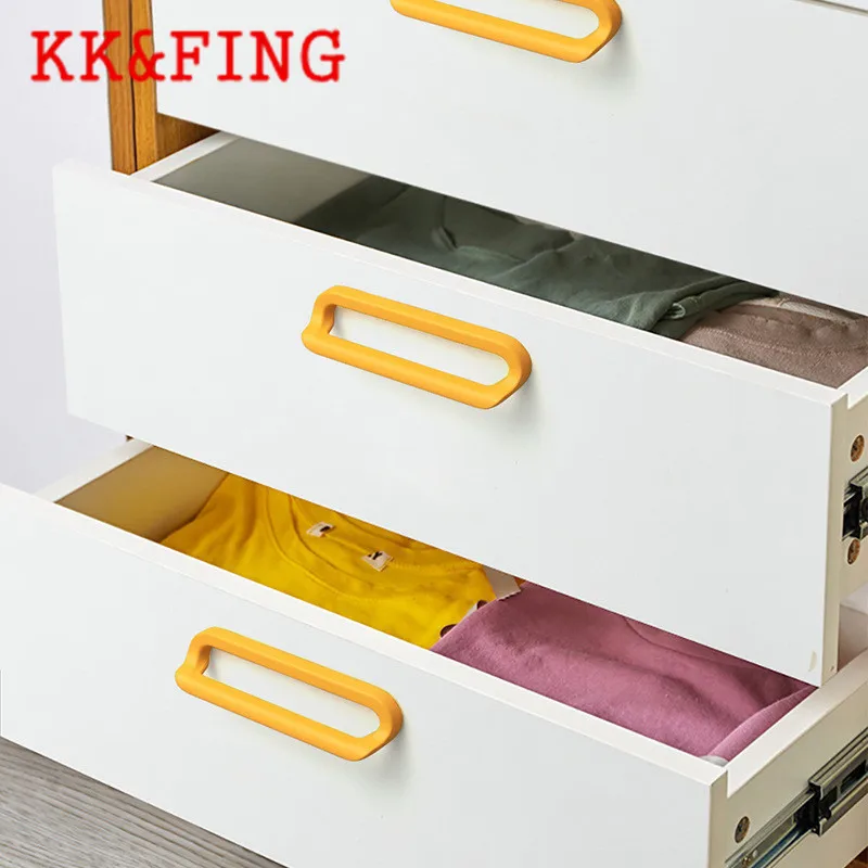 KK&FING Új multicolor Horgány Keverés Bútor szekrény Port kezeli Rajzoló knobs Iratszekrény Gardrób Port pulls Bútor Vásárú