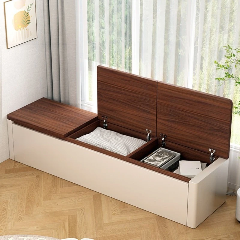 Solid Wood Bay Window Cabinet, Locker, Window Sill , Storage, End of Bed, Side Cabinet, Long Strip of Seated Tatami