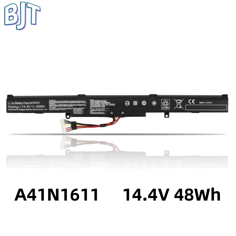 14.4V 48Wh Laptop Notebook Battery A41N1611 For ASUS ROG GL553 GL553VD GL553VE GL553VW Series A41LK5H A41LP4Q 0B110-00220200 New