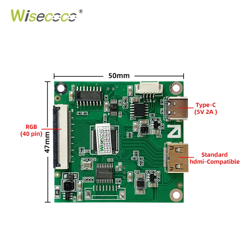 2.1 Cal okrągły ekran LCD Wisecoco 480x480 okrągły wyświetlacz Tft interfejs RGB SPI płyta sterownicza dla projektu inteligentnego domu ST7701S