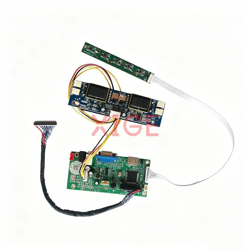 

Monitor Controller Drive Board Fit LTM190EP LTM190E4 LTM190E1 LTM190EX 1280x1024 HDMI+VGA 1280*1024 LVDS 30-Pins 4-CCFL DIY Kit