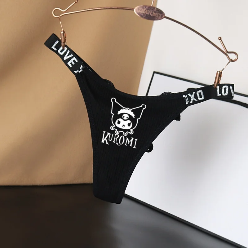 ハローキティ-女性用コットンTバック,セクシーな下着,ローウエスト,トライアングルショーツ,糸バンド,卸売アクセサリー,新品