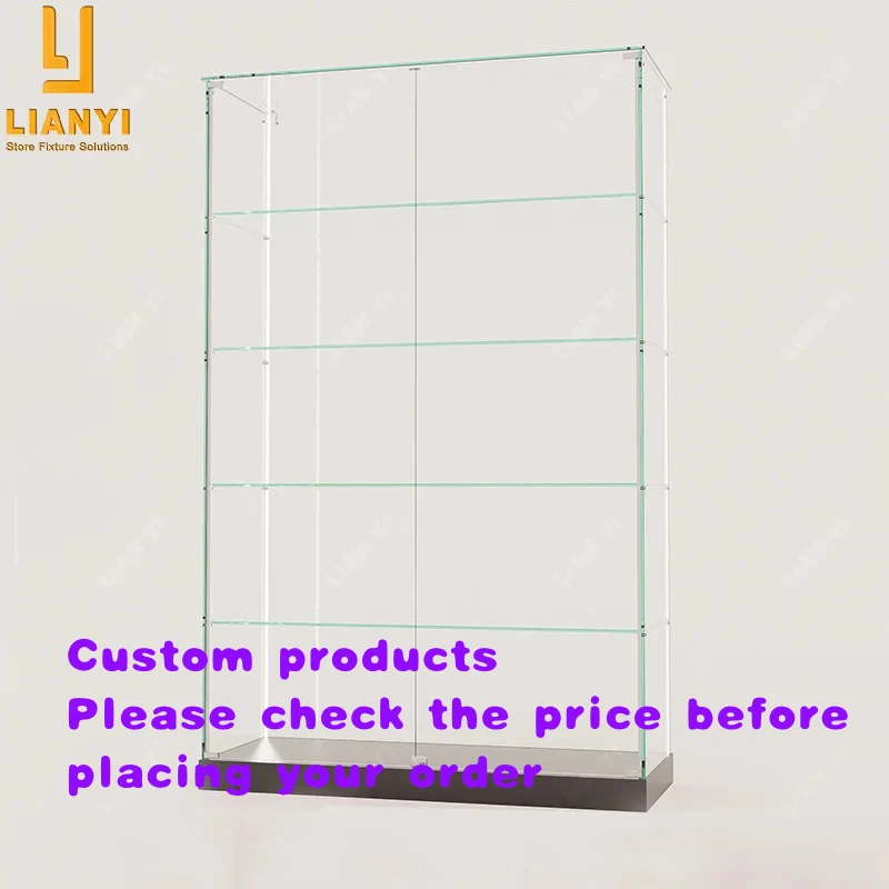 custom.Full-view glass display cabinet, and perfume display cabinet, easy-to-assemble display cabinet mobile phones