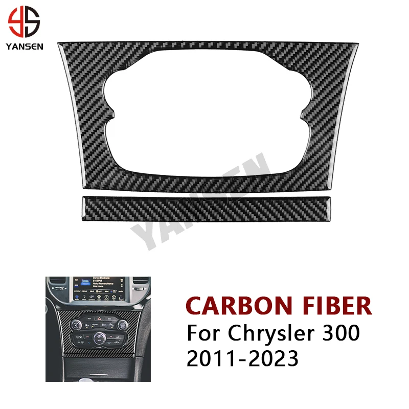 

Car Central Console Panel Decorative Carbon Fiber Sticker For Chrysler 2011 2012 2013 2014-2023 Accessories