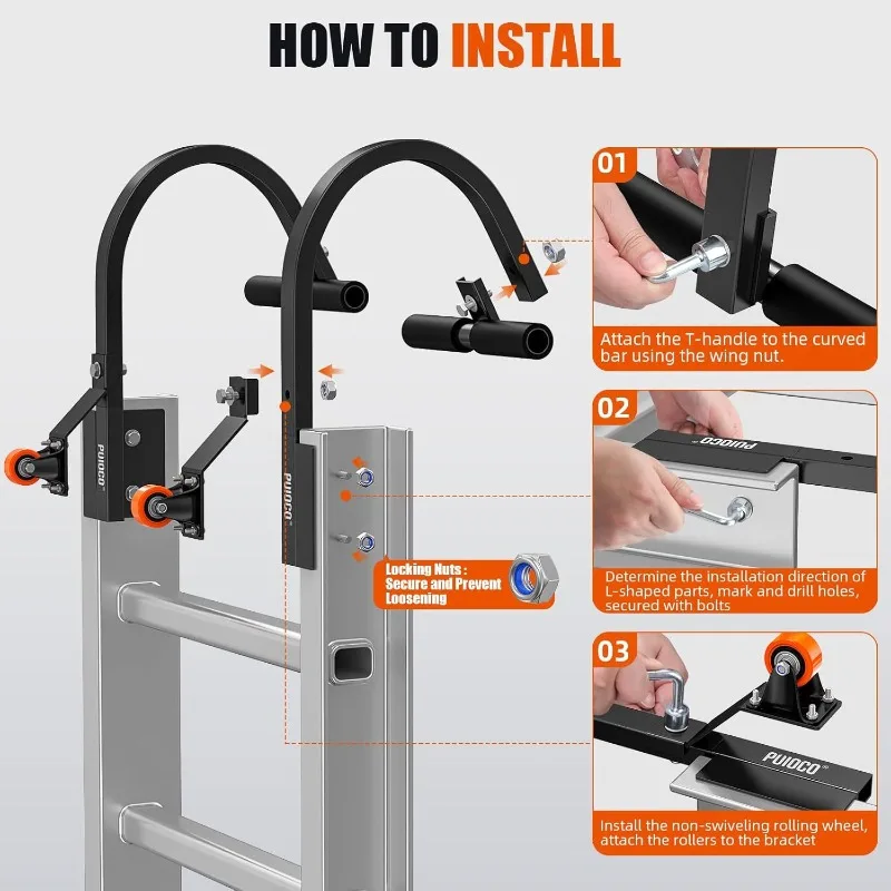 Ladder Roof Hook Stabilizer Safety Ladder Hooks for Roof Gutter