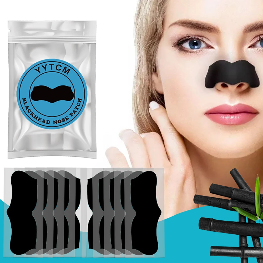 Large Size Black Nose Strips Bamboo Charcoal Blackhead Remover Deep Cleansing Pore Strips for Nose Care 5/10/15/20/30/50/100pcs - view 2