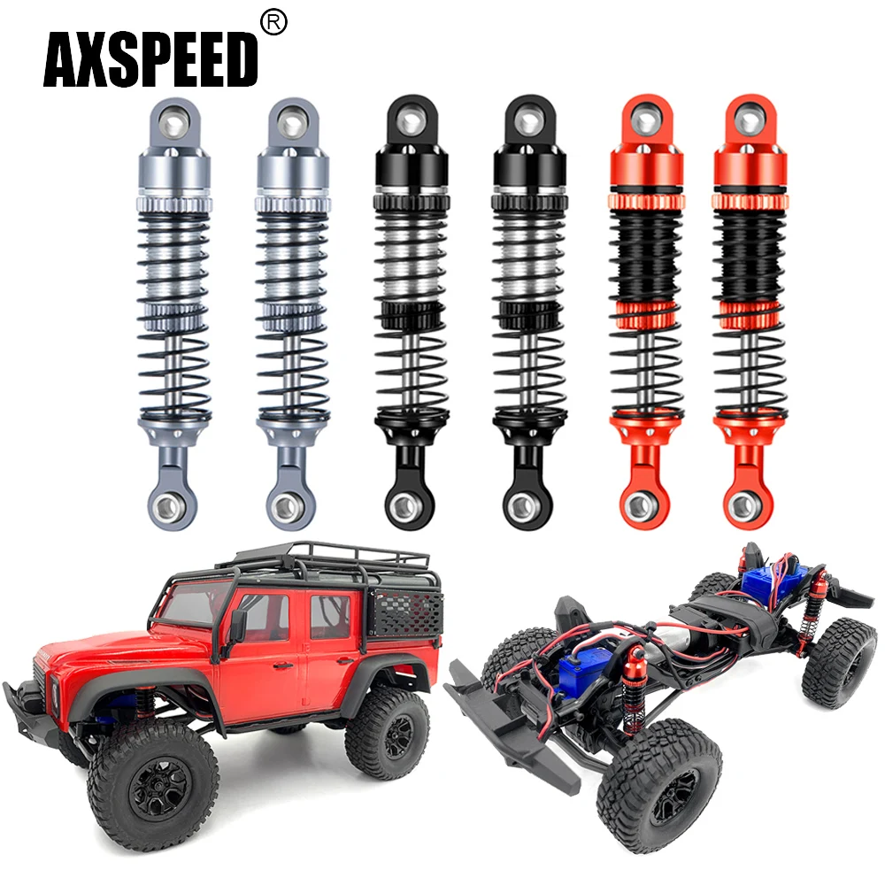 AXSPEED TRX4M 4szt. 52mm amortyzatory ze stopu aluminium do TRX-4M Bronco Defender 1/18 RC Crawler Car Model Upgrade Parts