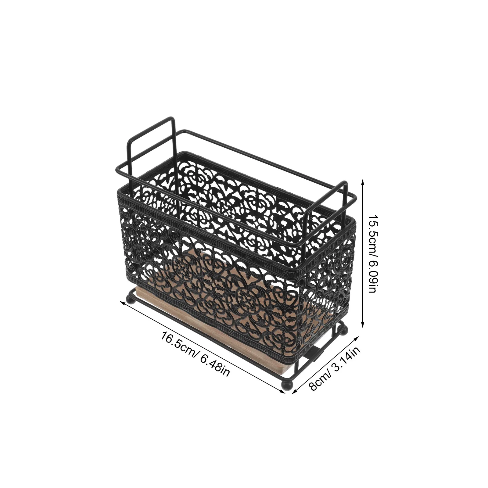 Makeup Brush Storage Holder Vintage Iron Art 6.5x6.1x3.2in Makeup Brush Drying Rack Organizer Pen and Pencil Holder