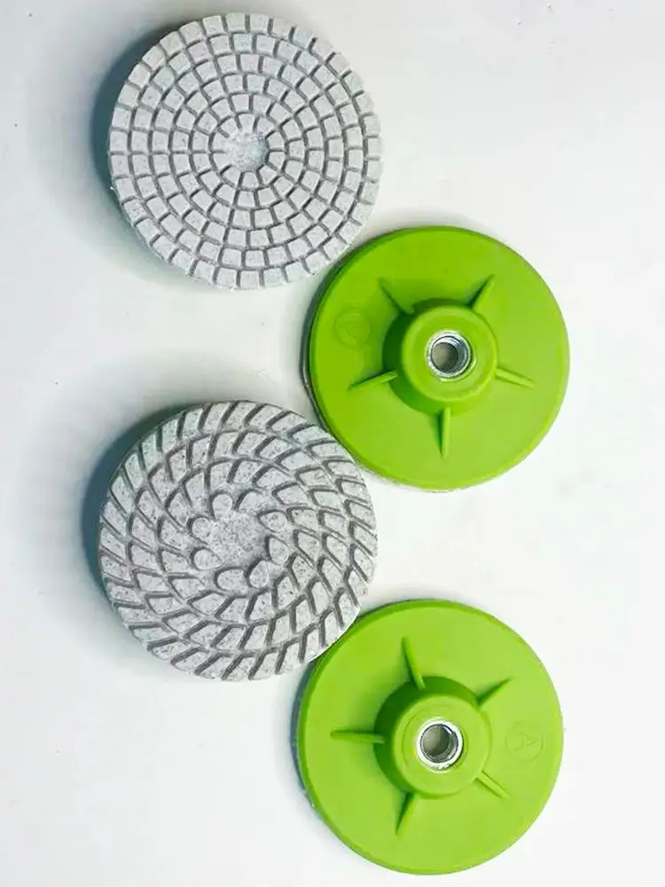 Tampon de polissage diamant intégré de 3 pouces, 80mm, pour disque de meulage de marbre, bord de pierre, roue de polissage en résine pour carreaux de céramique de granit