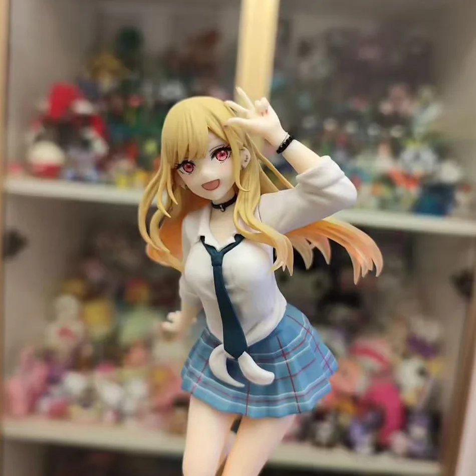 Hot My Dress Up Darling MARIN KITAKAWA Uniform Anime Figure Toys 18cm PVC Model Collector Birthday Gift