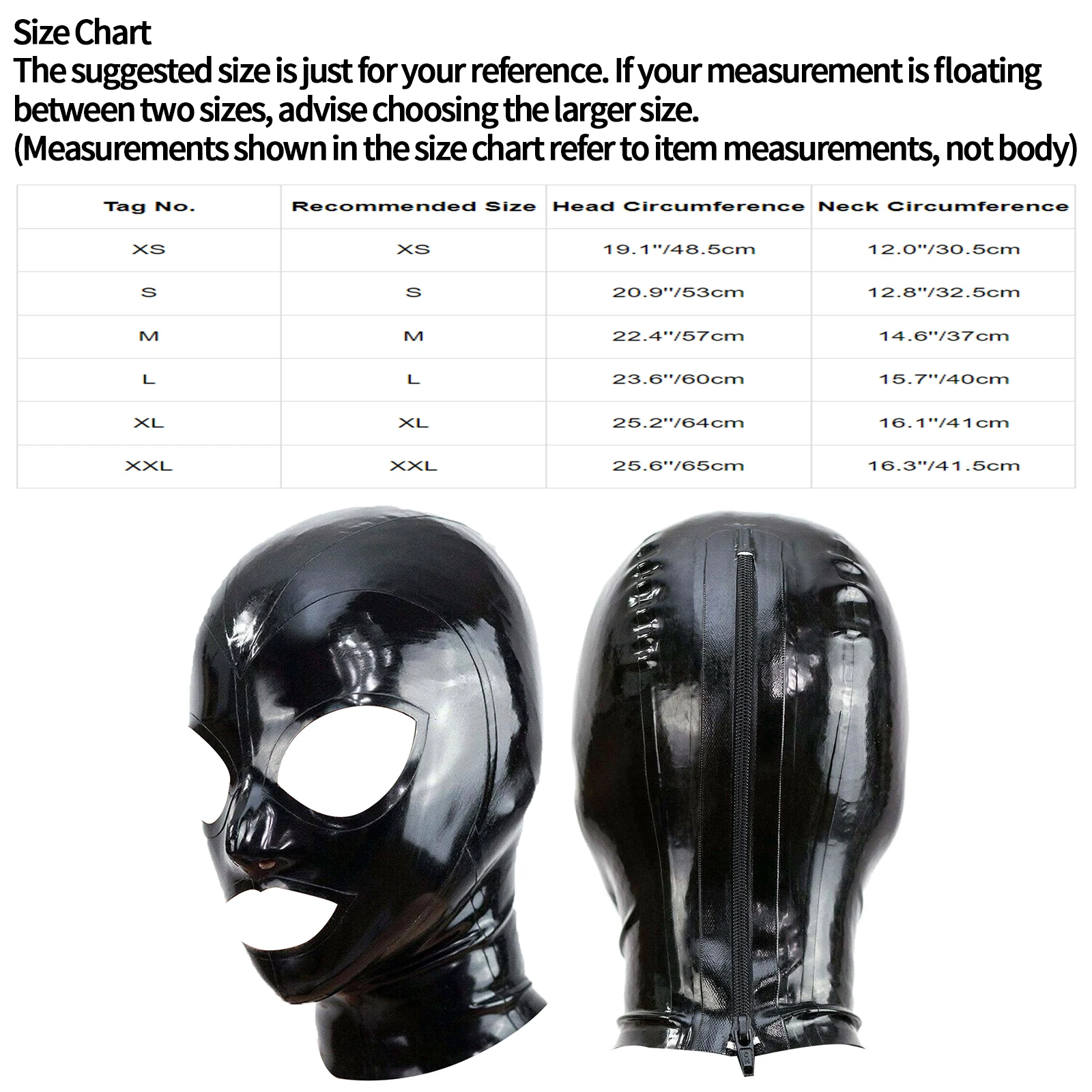 Unisex Adults Mens Womens Face Mask Wetlook Patent Leather Full Face Mask Hood Head Cover Open Eyes Mouth Headgear for Cosplay