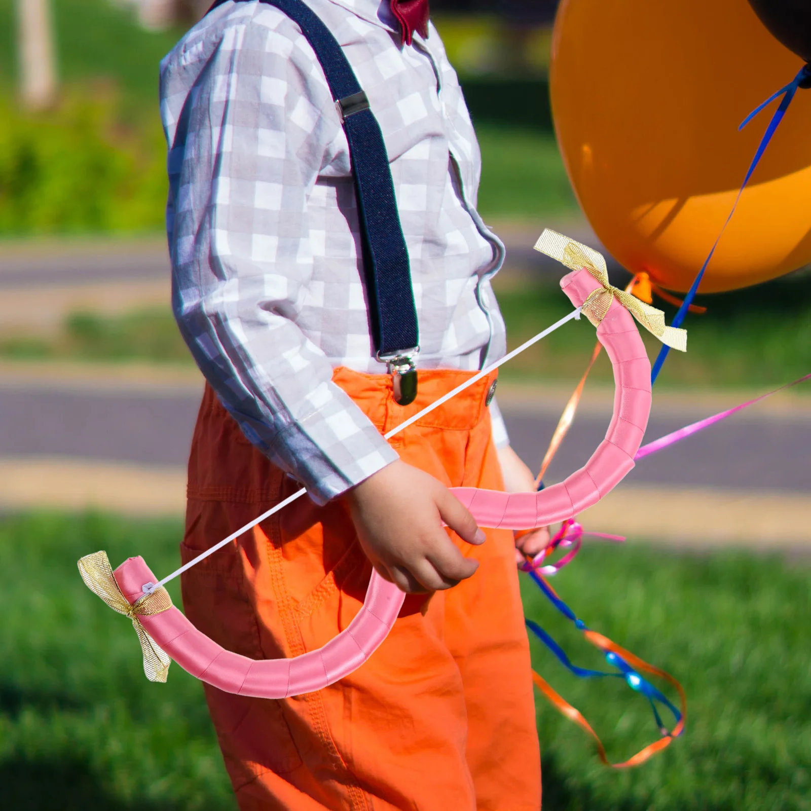 

Glitter Heart Shaped Tinsel Headpiece Cupid Costume Accessories Set for Valentine's Day Wedding Party Favor Women Children