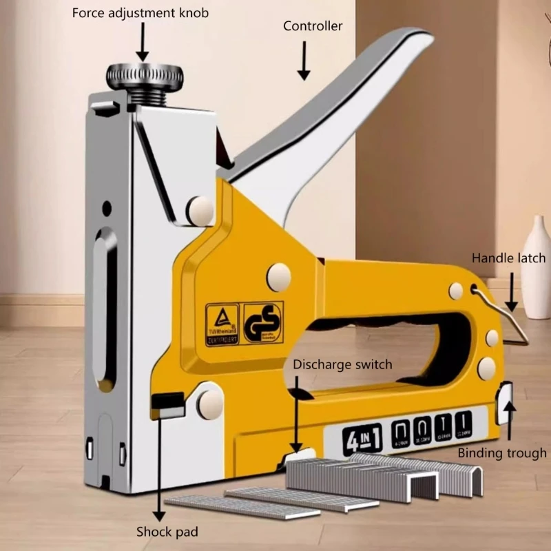 Pistole per unghie Mobili fai-da-te Costruisci cucitrice Pistole per punti metallici Decorazioni per la casa Strumenti di carpenteria Decorazioni per la lavorazione del legno