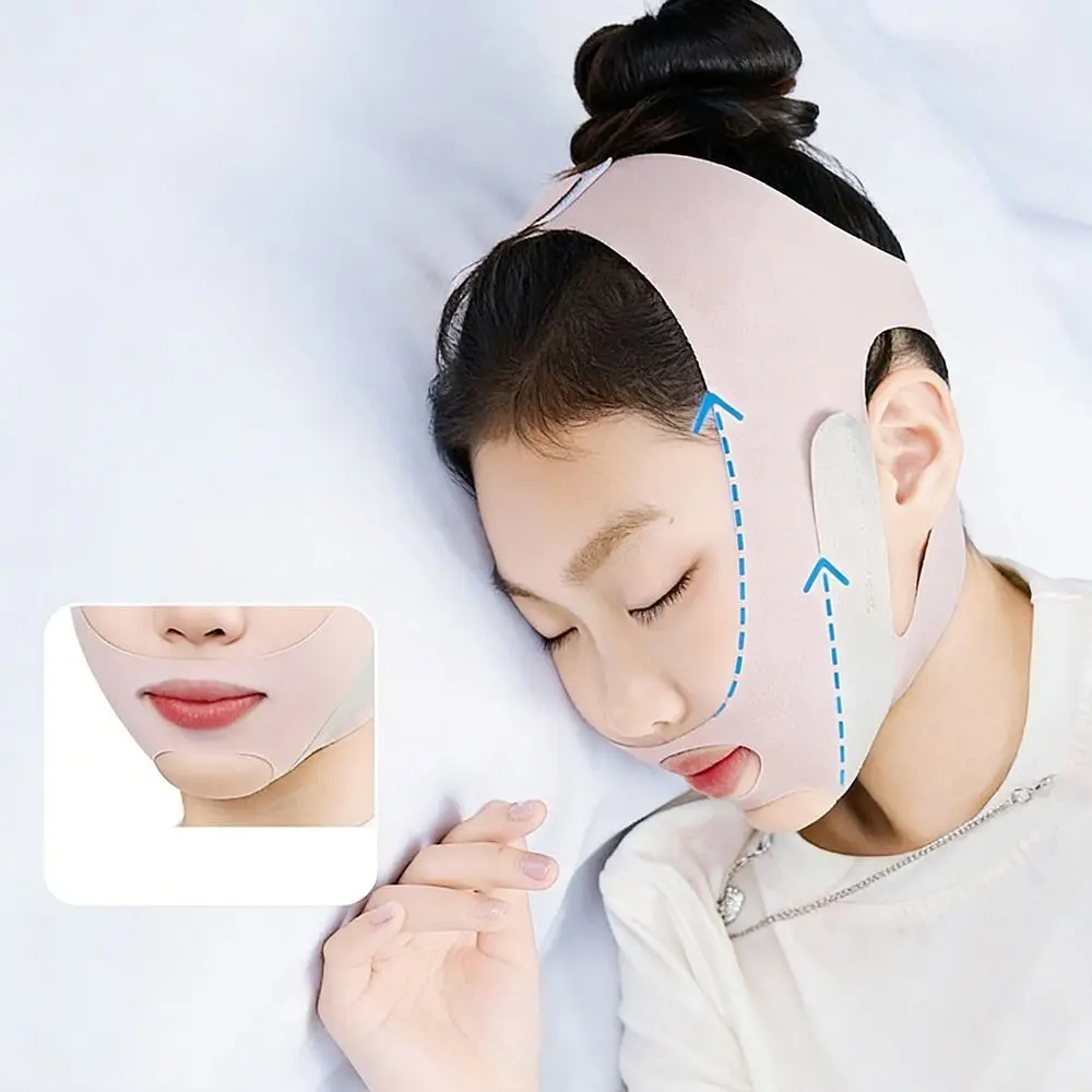 Durable Elastic Anti Snoring Belt Breathable Assisted Sleep Breathing Correction Chin Strap Mouth Guard Belt for &Adults