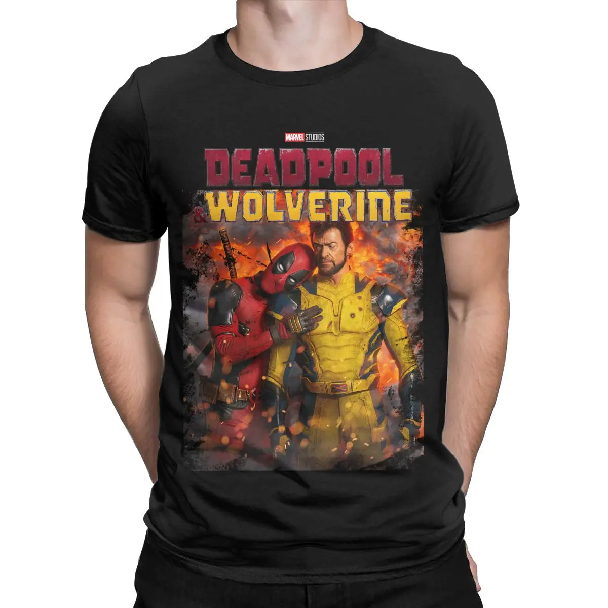 

All Seasons Men Women's Deadpool & Wolverine T Shirt Apparel Pure Cotton T-shirt Clothes Humor Tee Shirt