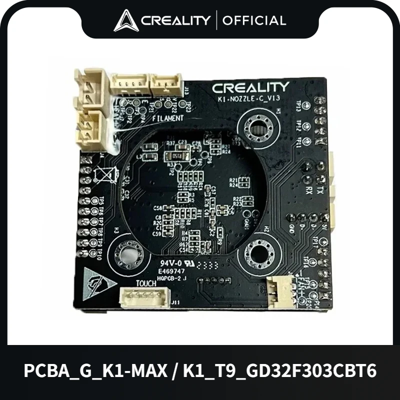 

Creality Original PCBA_G_K1-MAX/K1_T9_GD32F303CBT6 NOZZLE-C-V13 Плата адаптера Замена аксессуаров для 3D-принтеров