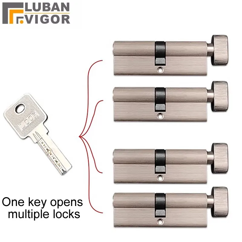 Diebstahlsicheres Türschloss, Zylinder, ein Schlüssel offen, mehrere Schlösser, Kernhöhe 29, 32 mm, Länge 60–90 mm, Schlüssel für öffentliche Verwaltung