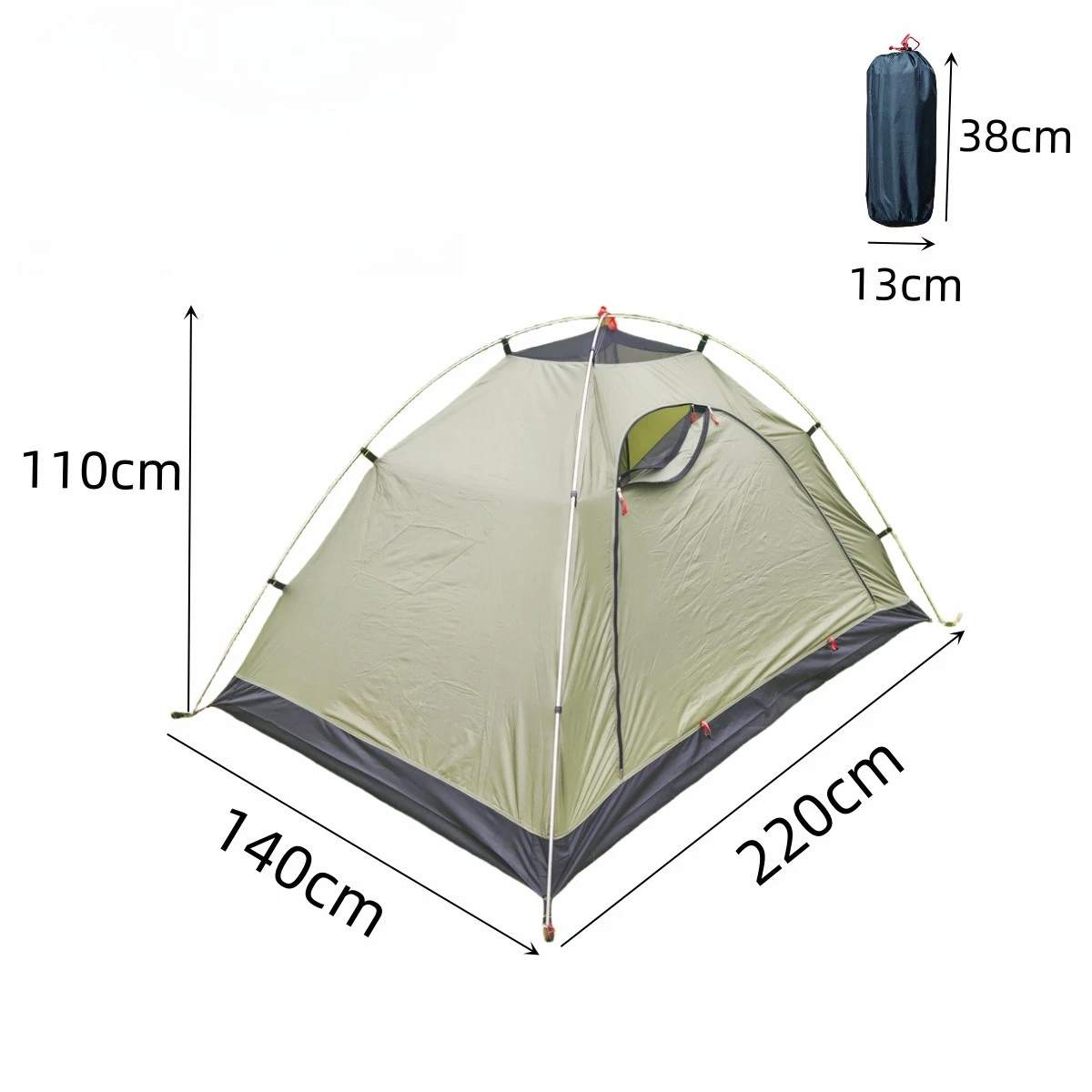 Self-standing field camping aluminum pole mountaineering equipment anti-mosquito winter winter warm inner tent