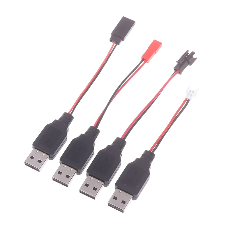 RC USB Charging 3.7V Lithium Battery Charger Cable USB To JST /SM / Futaba Plug Cable For 3Rc Drone Quadcopter